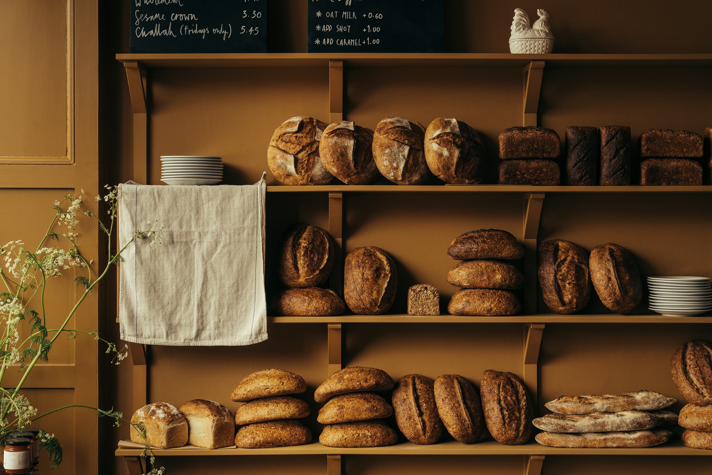 Twelve Triangles: Bread shelves